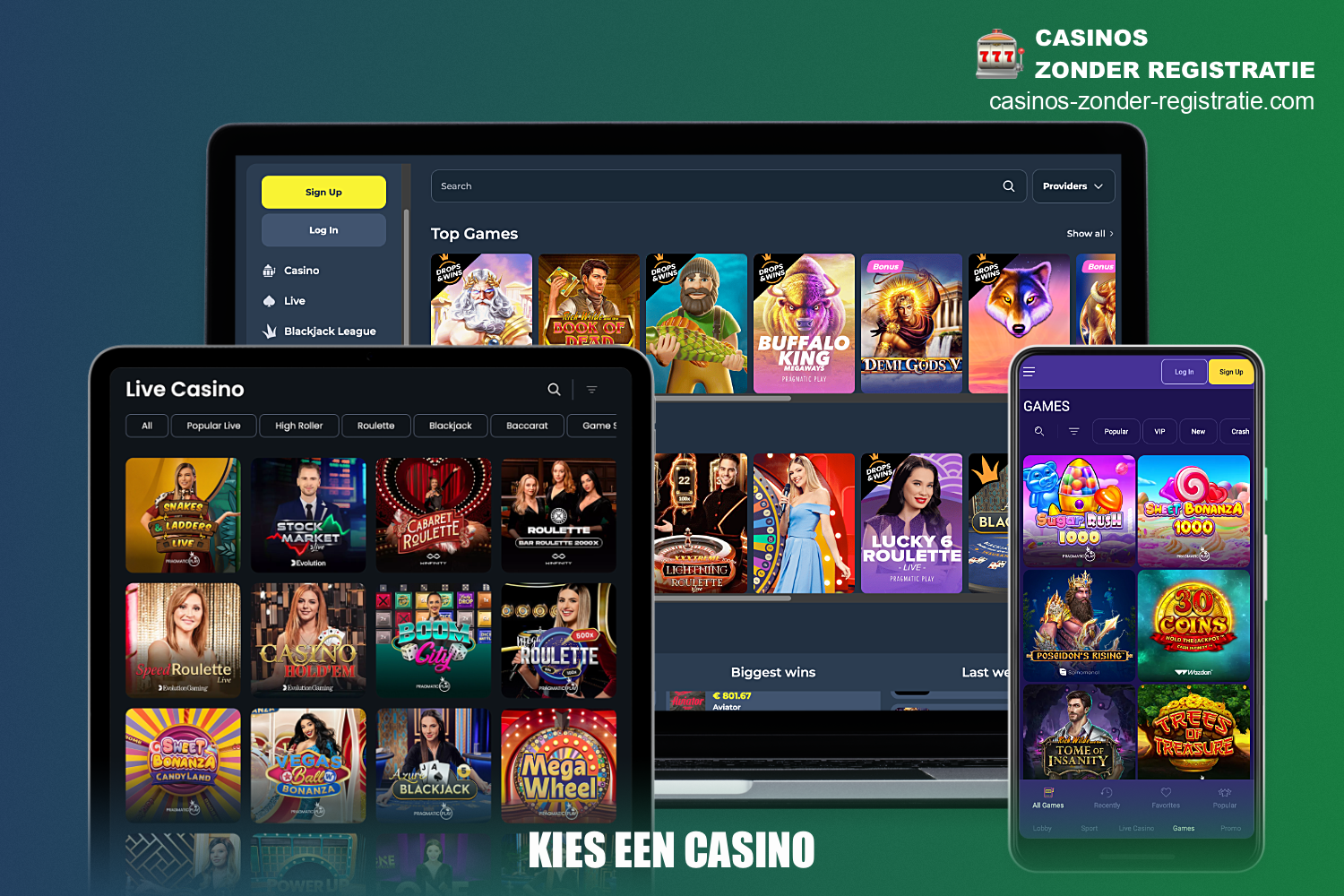 Om te beginnen met spelen bij een casino met snelle uitbetalingen - ten eerste moet je een van de voorgestelde casino's kiezen