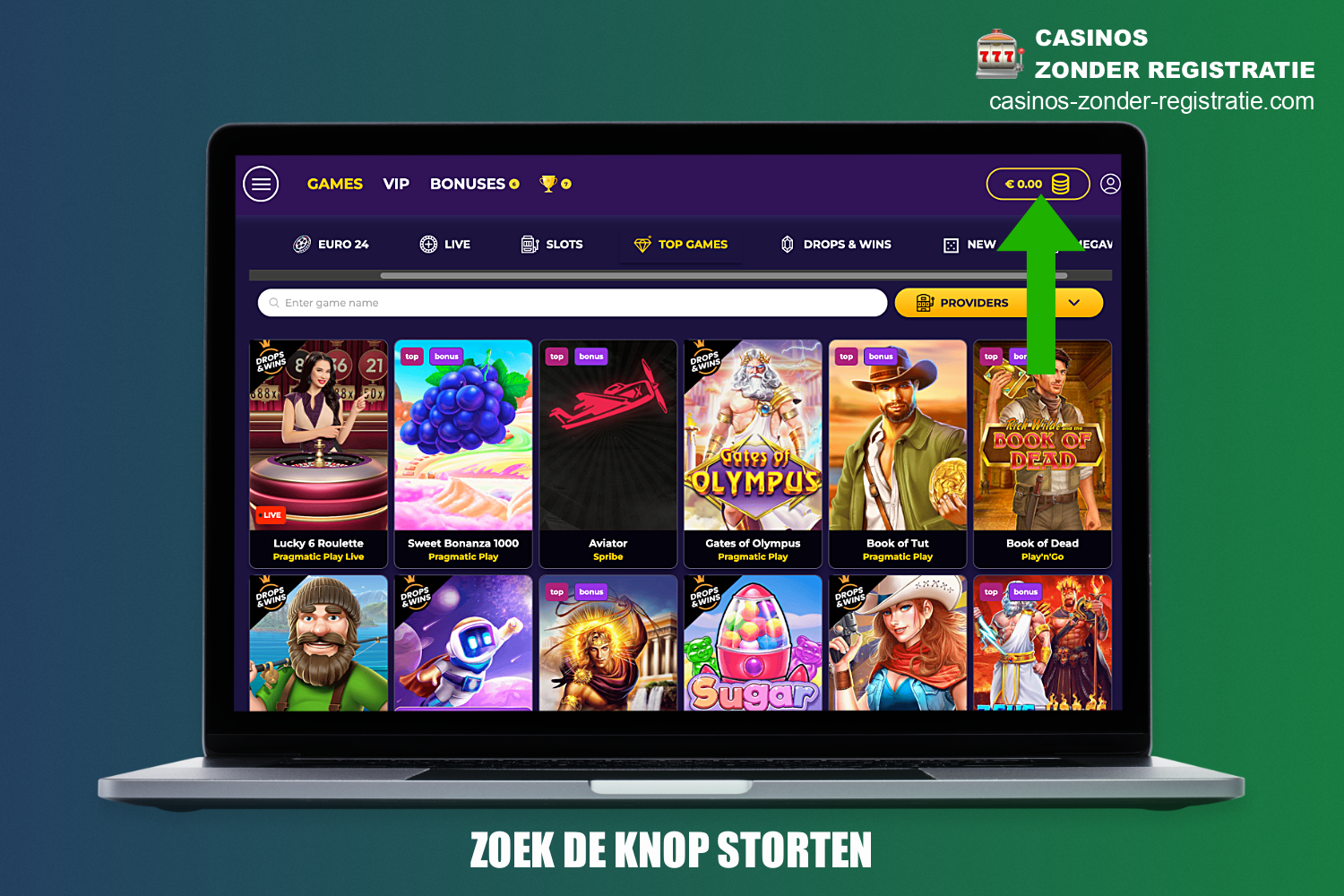 Om een storting te doen bij een online casino vanaf 1 euro is het nodig om naar de overeenkomstige sectie op de site te gaan