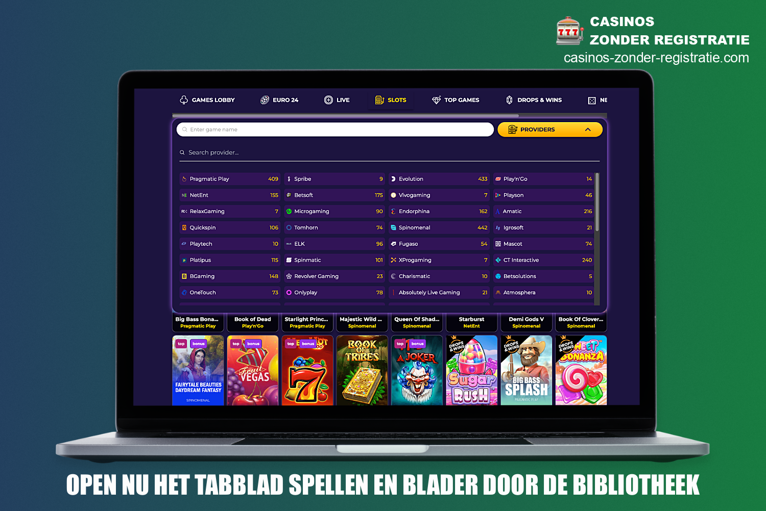 Nadat je je hebt geregistreerd en een storting hebt gedaan bij het casino vanaf 1 euro - moet je naar de sectie met spellen gaan en je favoriete spel kiezen