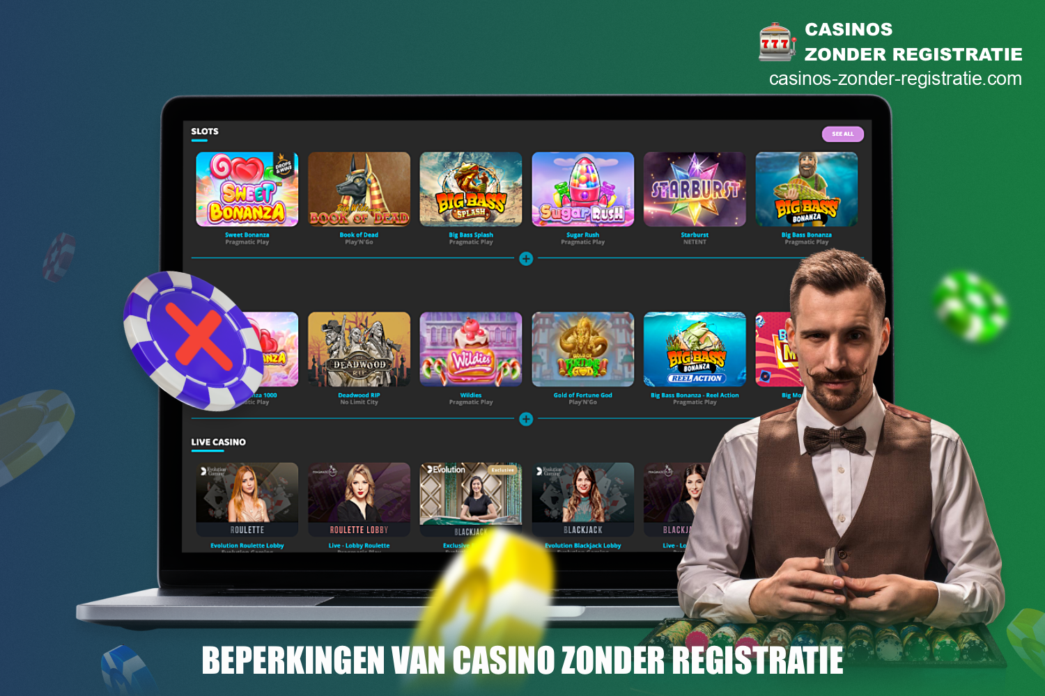 In een casino zonder registratie kunnen gebruikers te maken krijgen met enkele beperkingen en limieten