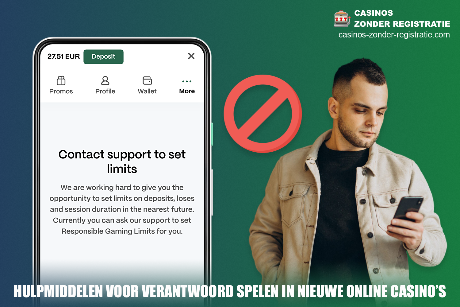 De meeste internationale online casino's hebben speciale mechanismen voor zelfuitsluiting, evenals functies waarmee u verschillende limieten kunt instellen