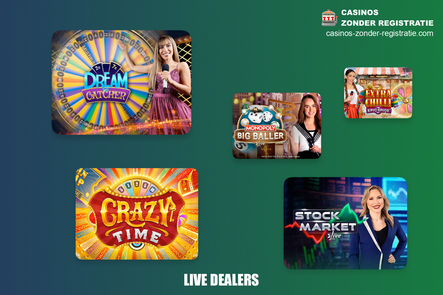 Een verscheidenheid aan live dealer games zijn beschikbaar bij online casino's vanaf €10 voor een volledig meeslepende gokervaring