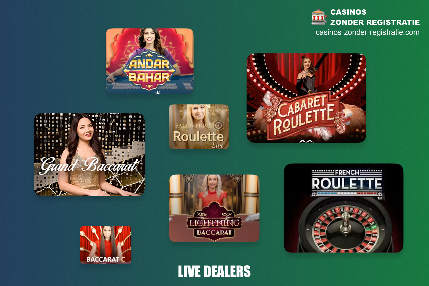 Spellen met live dealers in buitenlandse casino's zijn enorm populair