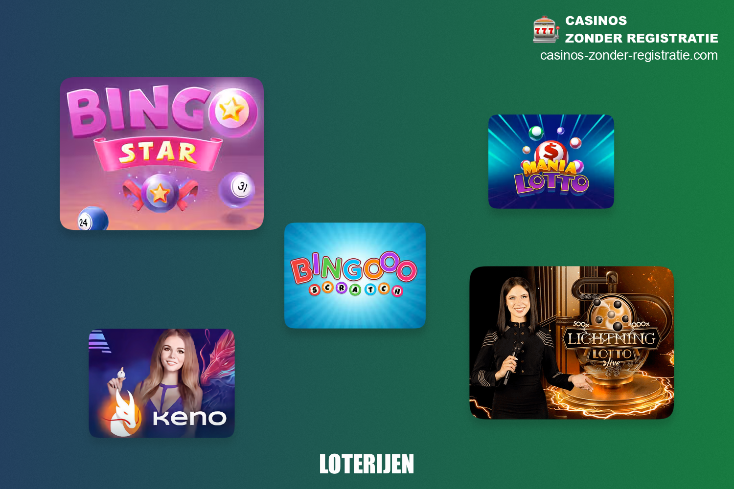 Naast klassieke gokspellen kun je bij online casino's ook loterijen spelen met een storting vanaf 10 euro