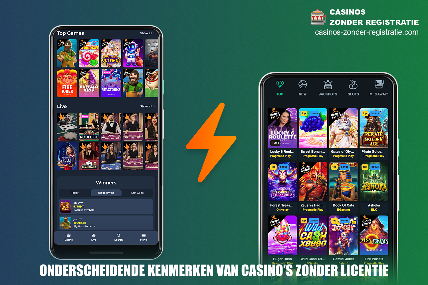 Er zijn verschillende verschillen tussen casino's met een licentie en casino's zonder licentie