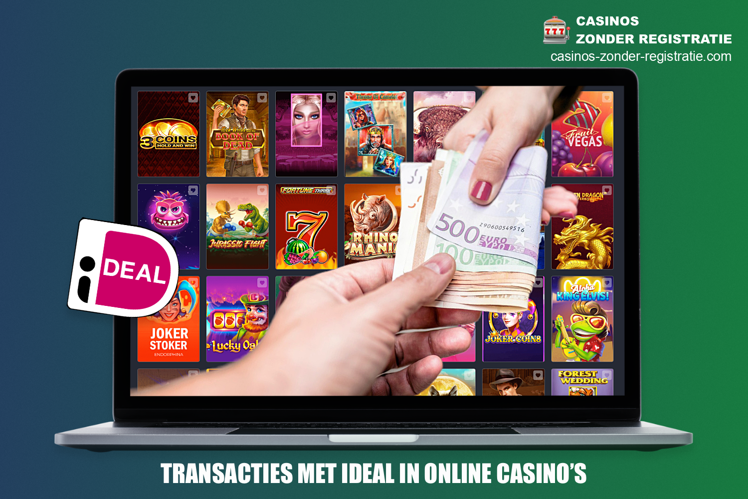 Online casino gebruikers met het iDEAL systeem kunnen op een intuïtieve manier transacties uitvoeren