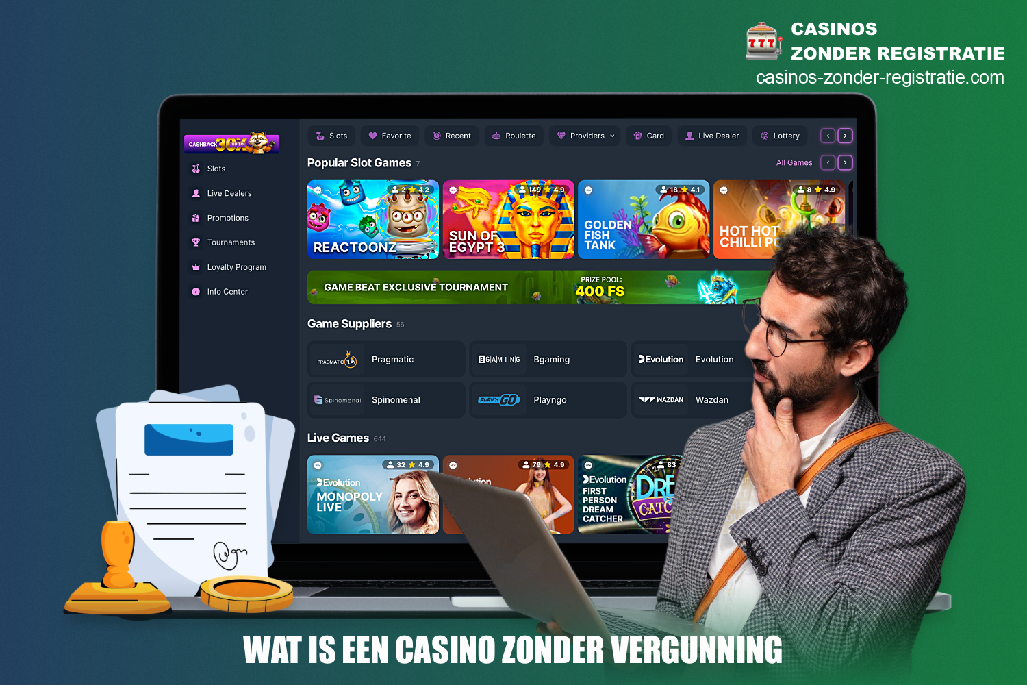 Het belangrijkste verschil met een online casino zonder licentie is dat dergelijke casino's ofwel helemaal geen licentie hebben, ofwel een licentie van een andere staat hebben