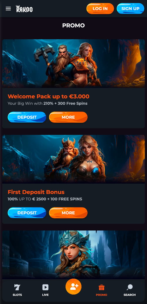 Er zijn verschillende bonussen en promoties beschikbaar voor gebruikers bij Rakoo online casino