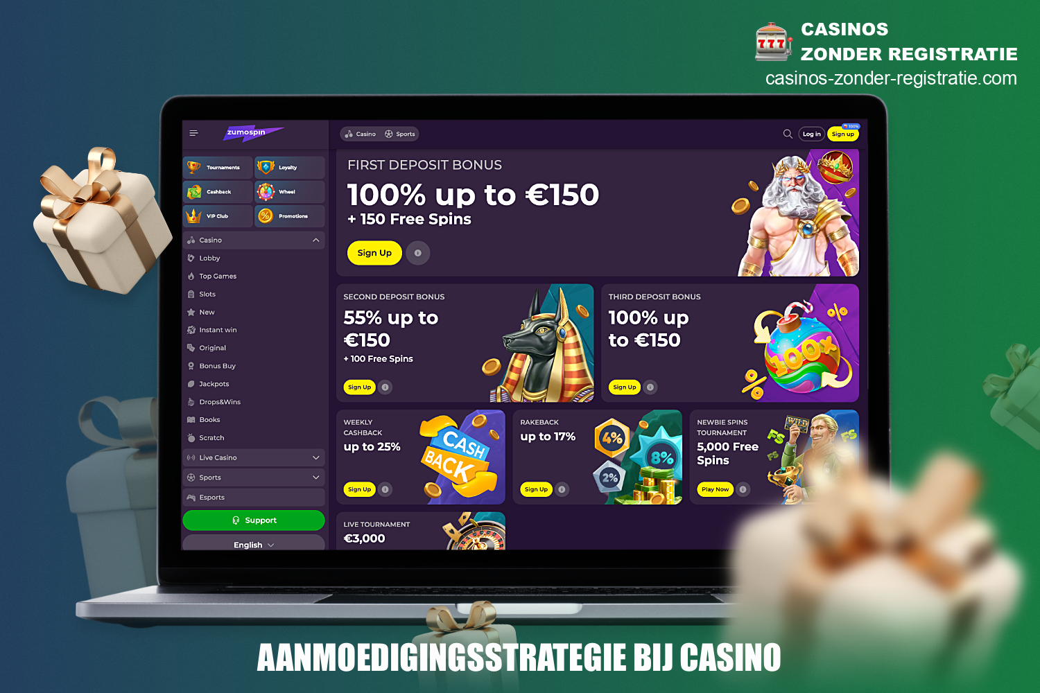 Bij ZumoSpin online casino zijn er verschillende bonussen beschikbaar voor gebruikers, die gebruikt kunnen worden voor zowel online gaming als sportweddenschappen