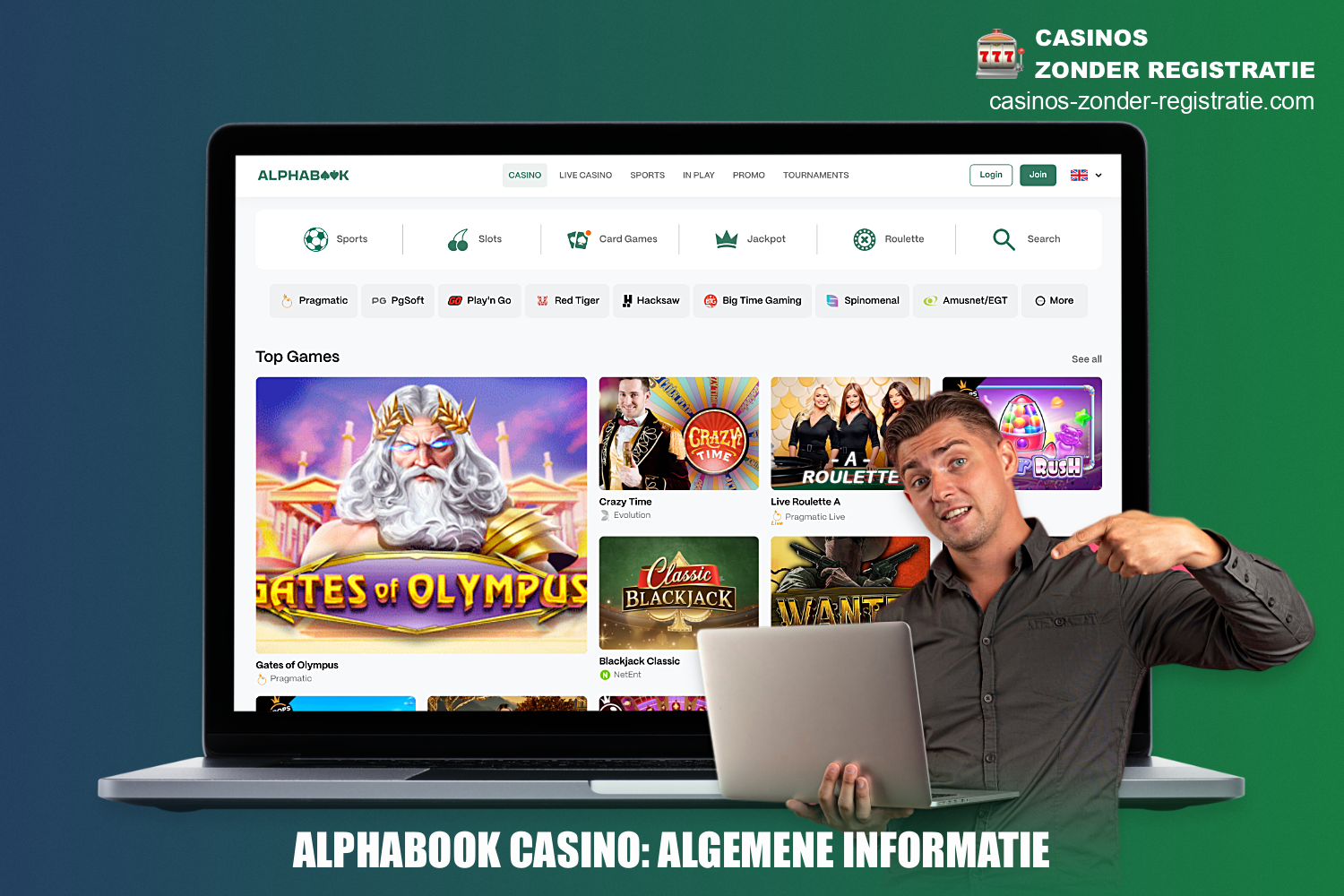 Alphabook Casino heeft een aantal unieke functies die het onderscheiden van zijn concurrenten