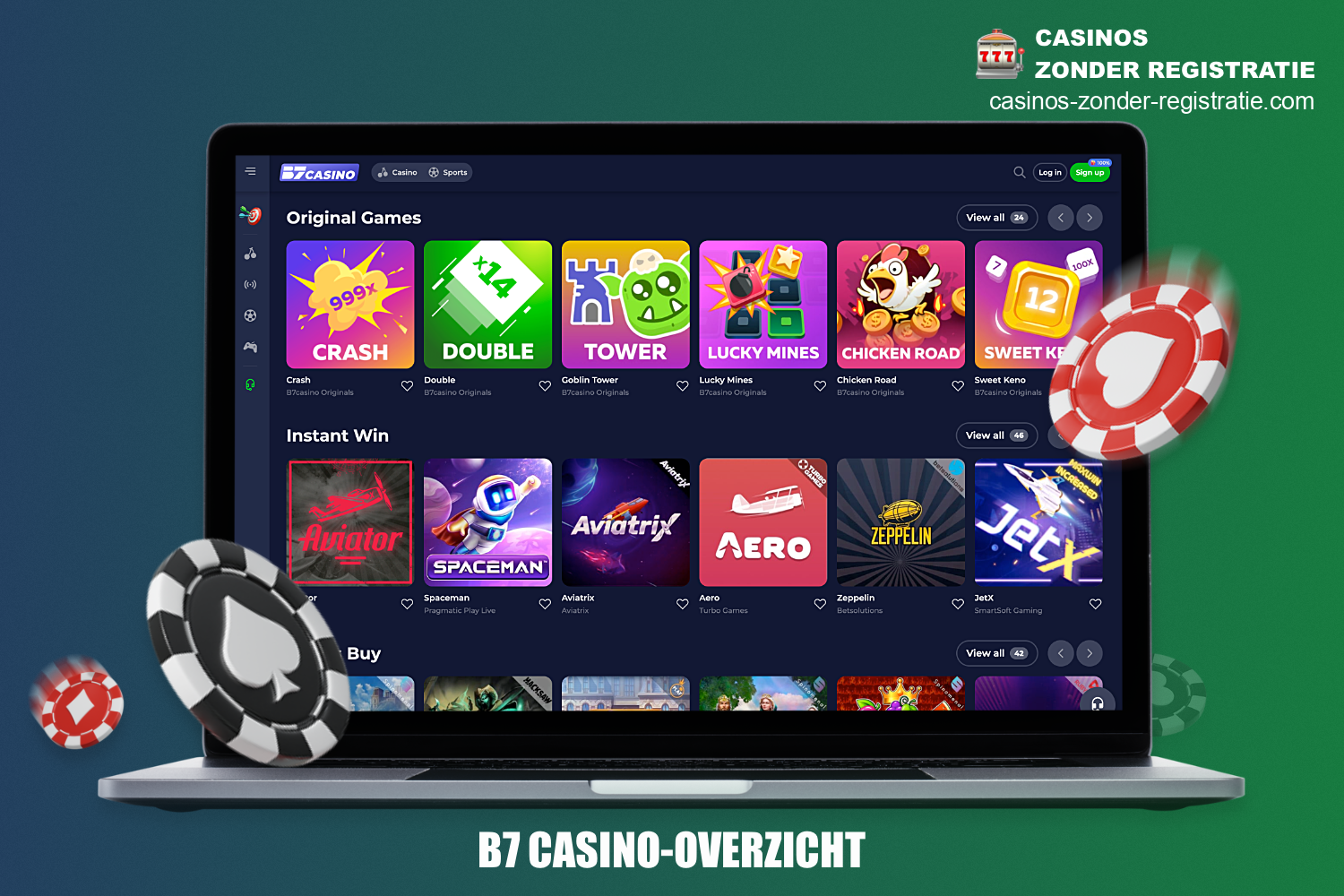 B7 Casino - is een relatief jong online casino met een modern ontwerp, een enorme bibliotheek aan gokspellen en royale bonussen