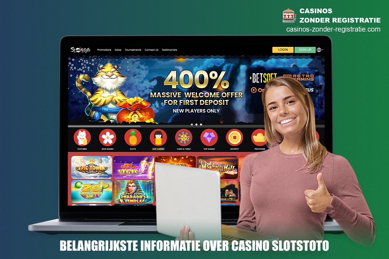 SlotsToto online casino heeft een aantal unieke functies die het onderscheiden van anderen