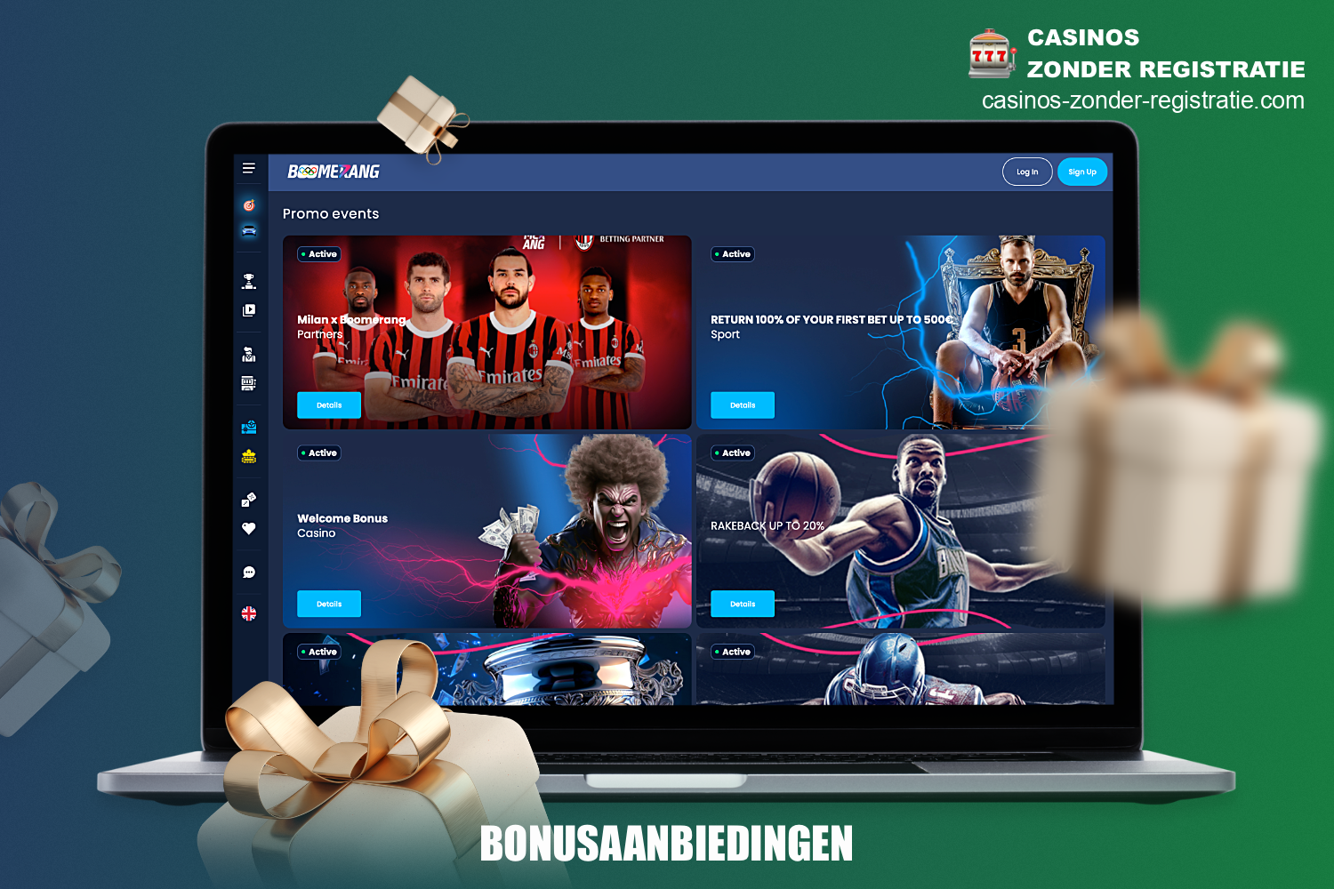 Boomerang online casino biedt verschillende bonussen voor zowel nieuwe als huidige spelers