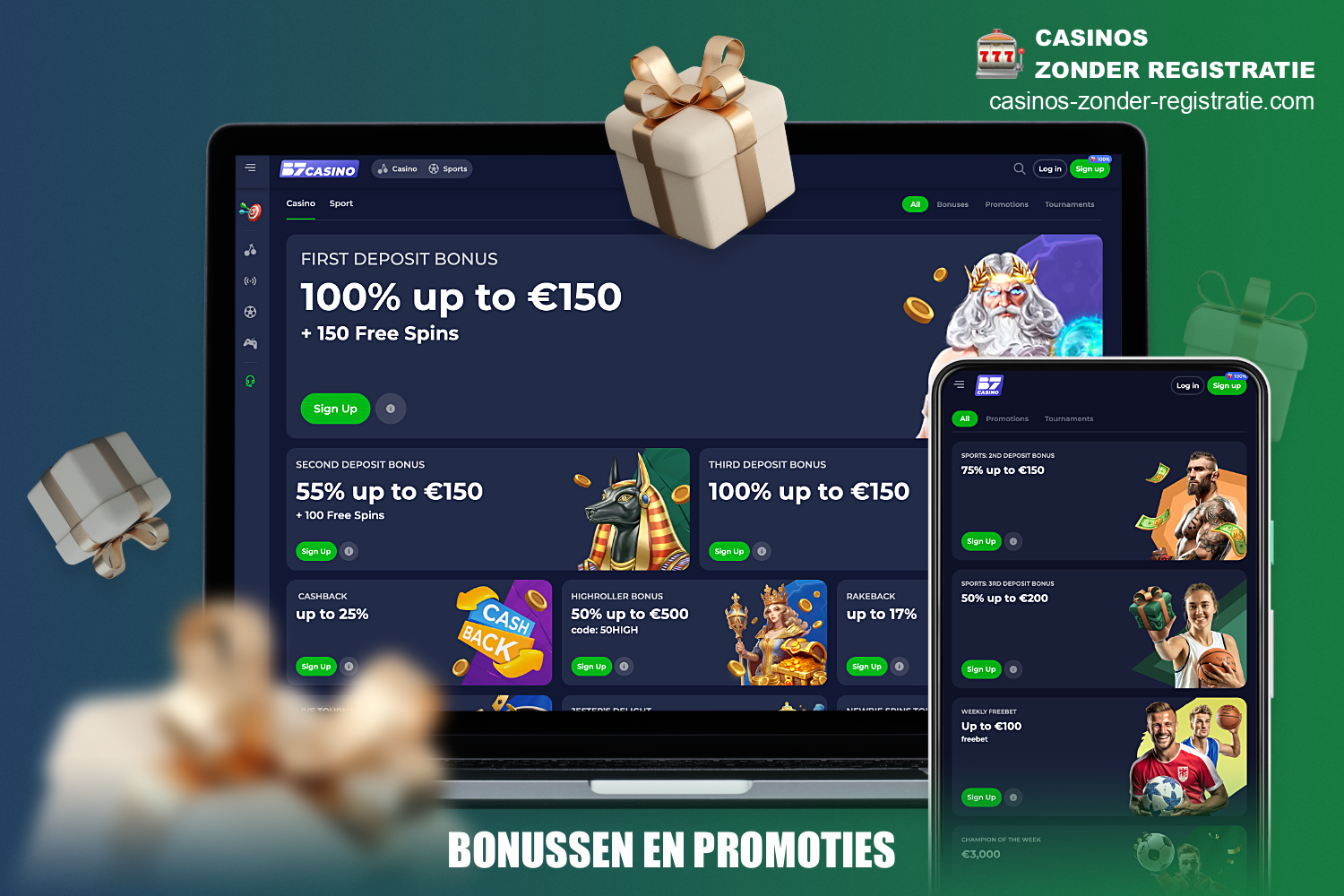 Bij B7 Casino hebben gebruikers toegang tot royale bonussen voor zowel sportweddenschappen als casinospellen