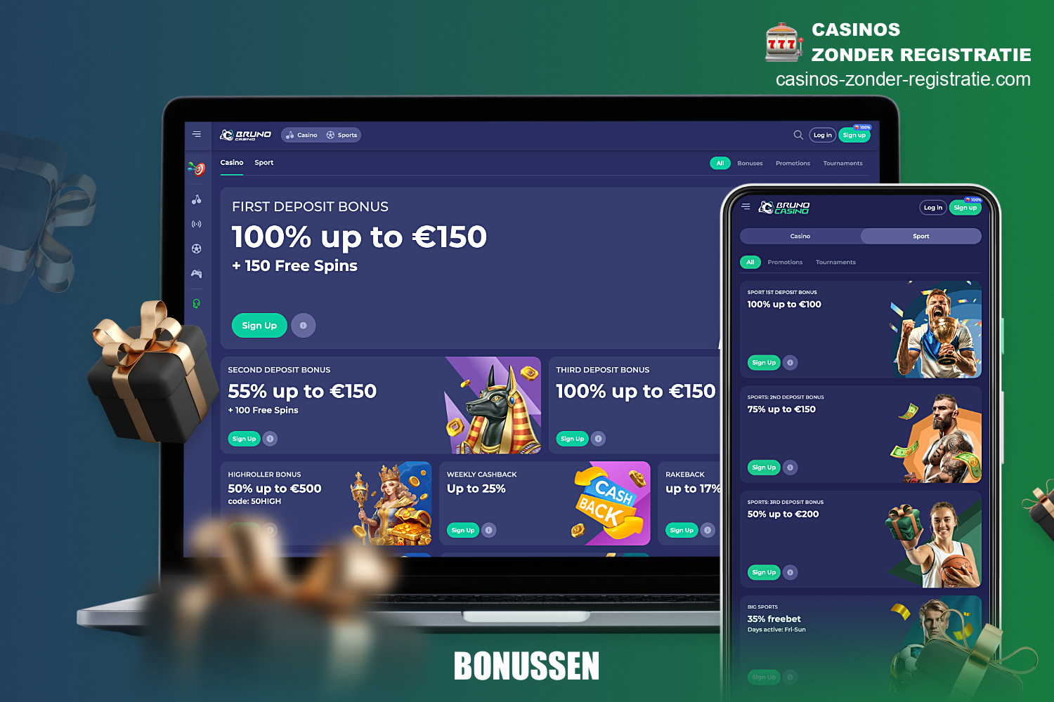 Bij Bruno Casino zijn er verschillende bonussen beschikbaar voor gebruikers