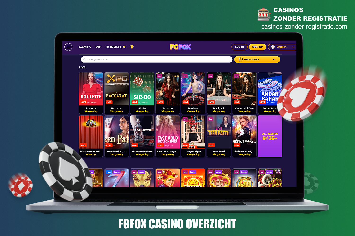 Het relatief jonge online casino FGFox is perfect voor spelers die op zoek zijn naar een site met een enorme bibliotheek aan spannende spellen en royale bonussen