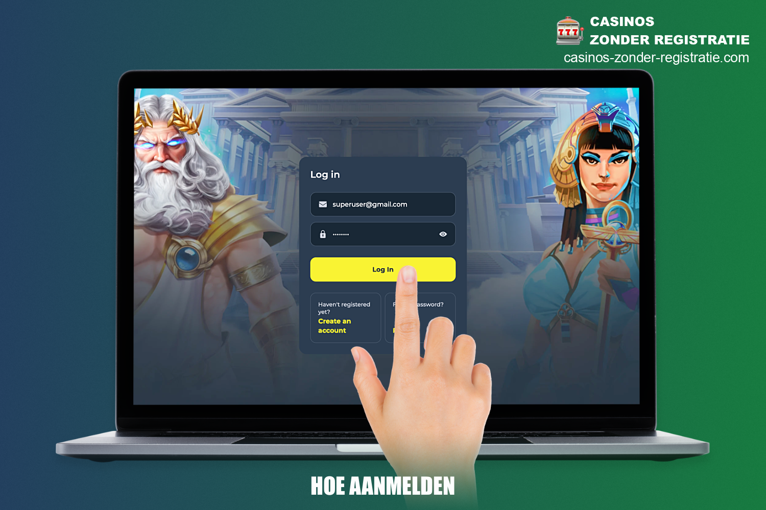 Om in te loggen op je account bij VoltSlot Casino moet je de gegevens gebruiken die je tijdens de registratie hebt opgegeven