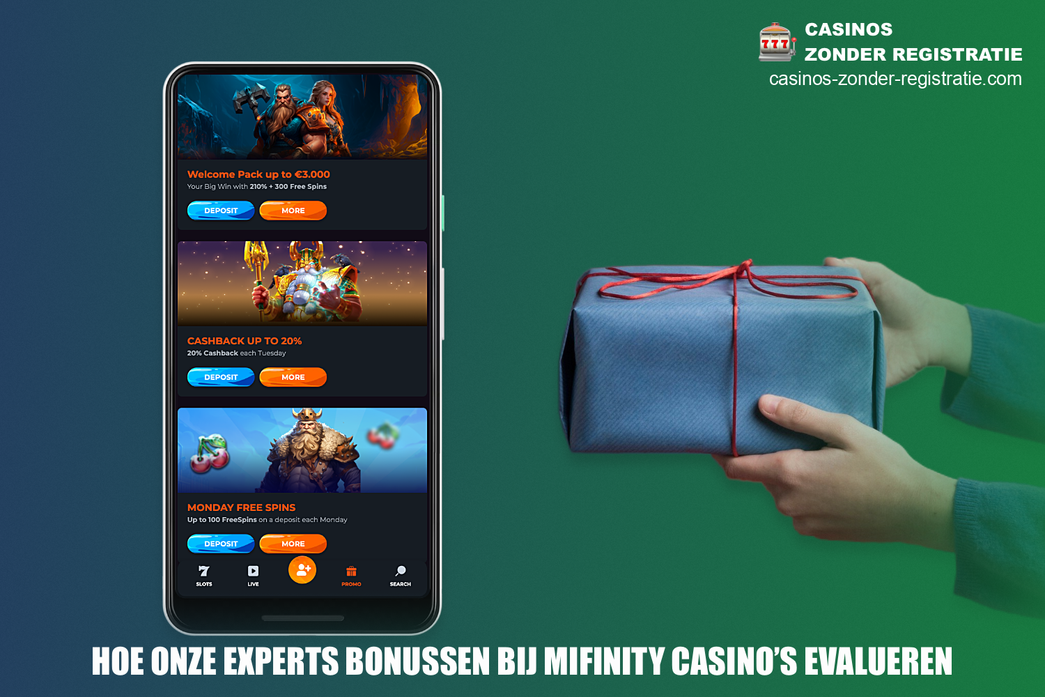 Online casino's die MiFinity accepteren als betaaloptie bieden hun klanten vaak royale bonussen aan