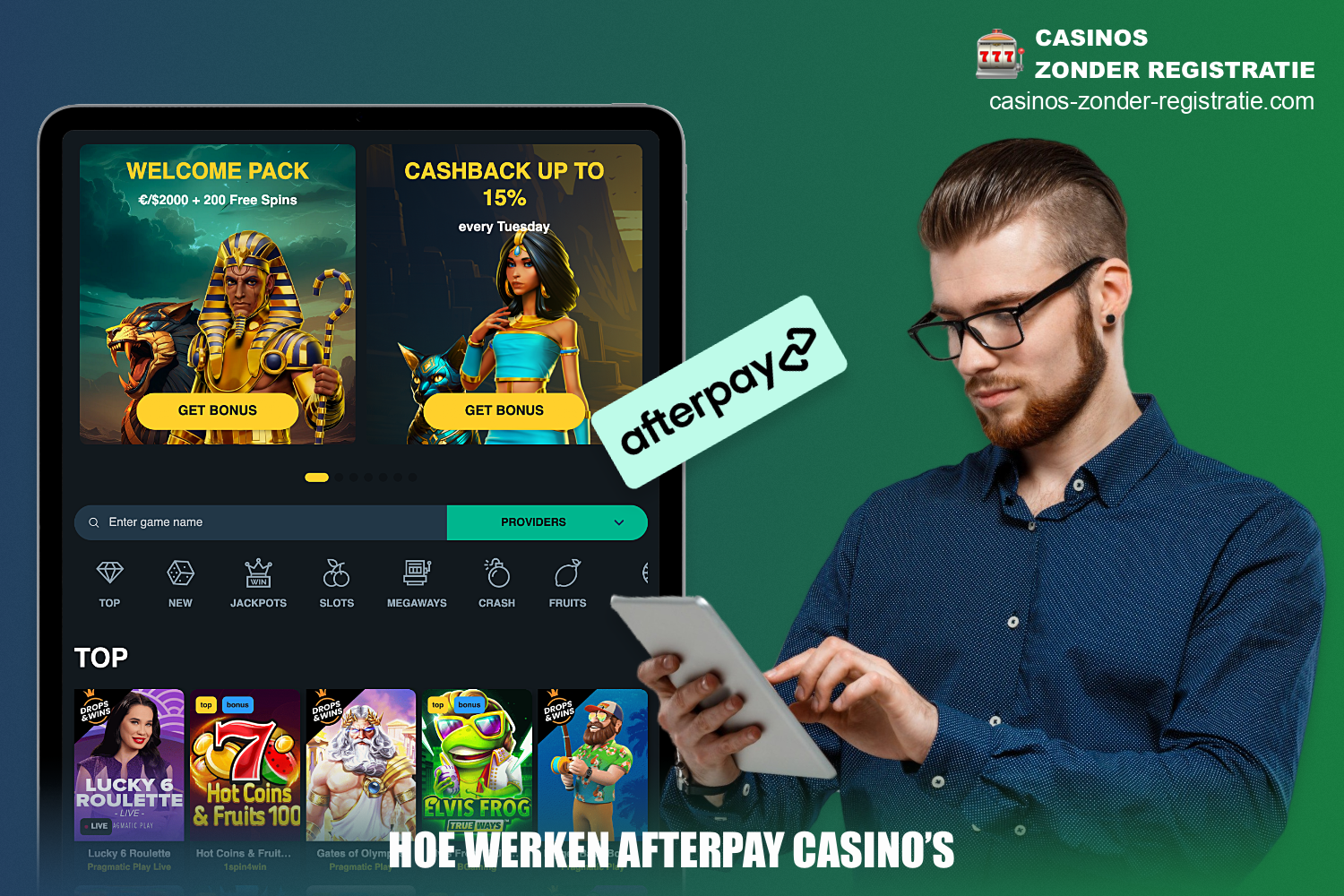 Bij online casino's met Afterpay kunnen gebruikers de storting in verschillende delen splitsen en in gelijke termijnen inwisselen