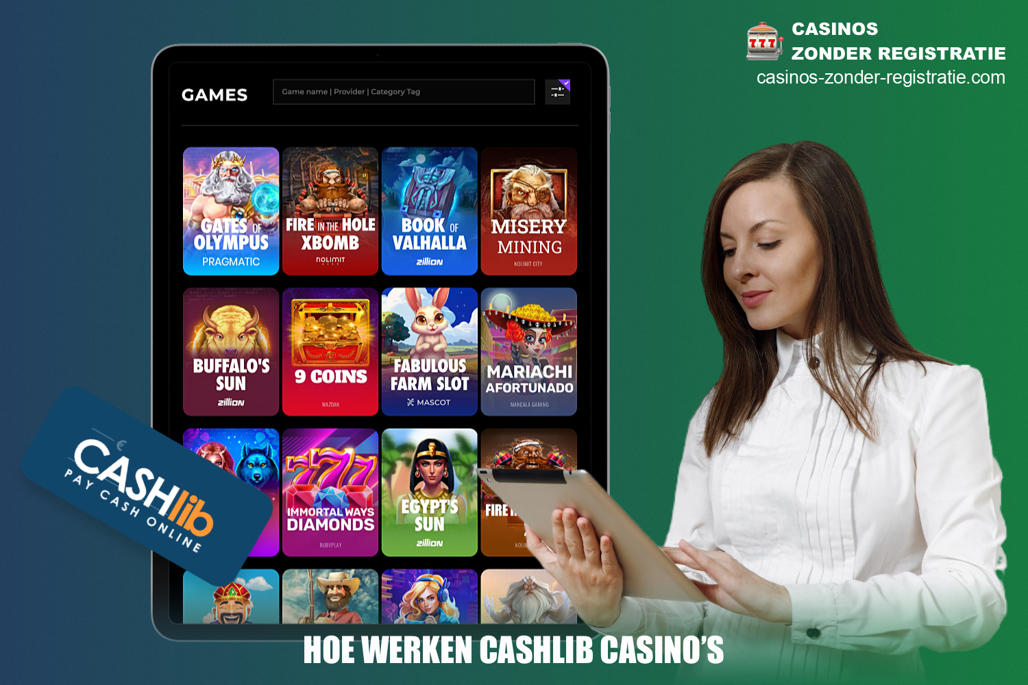 Om Cashlib te gebruiken bij online casino's - de gebruiker moet een voucher kopen met een geschikte waarde, die vervolgens kan worden gebruikt bij de casino sites