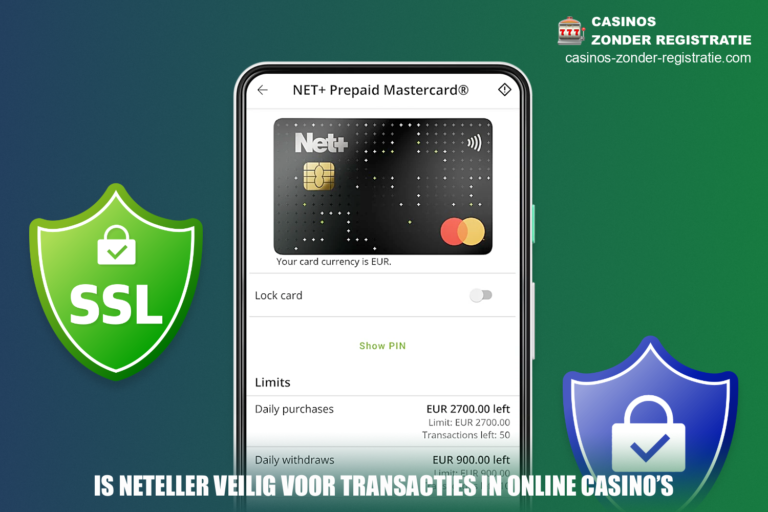 Het Neteller betalingssysteem heeft verschillende beschermingslagen, wat betekent dat online casino gebruikers dit systeem kunnen gebruiken voor transacties zonder zich zorgen te maken over hun persoonlijke gegevens