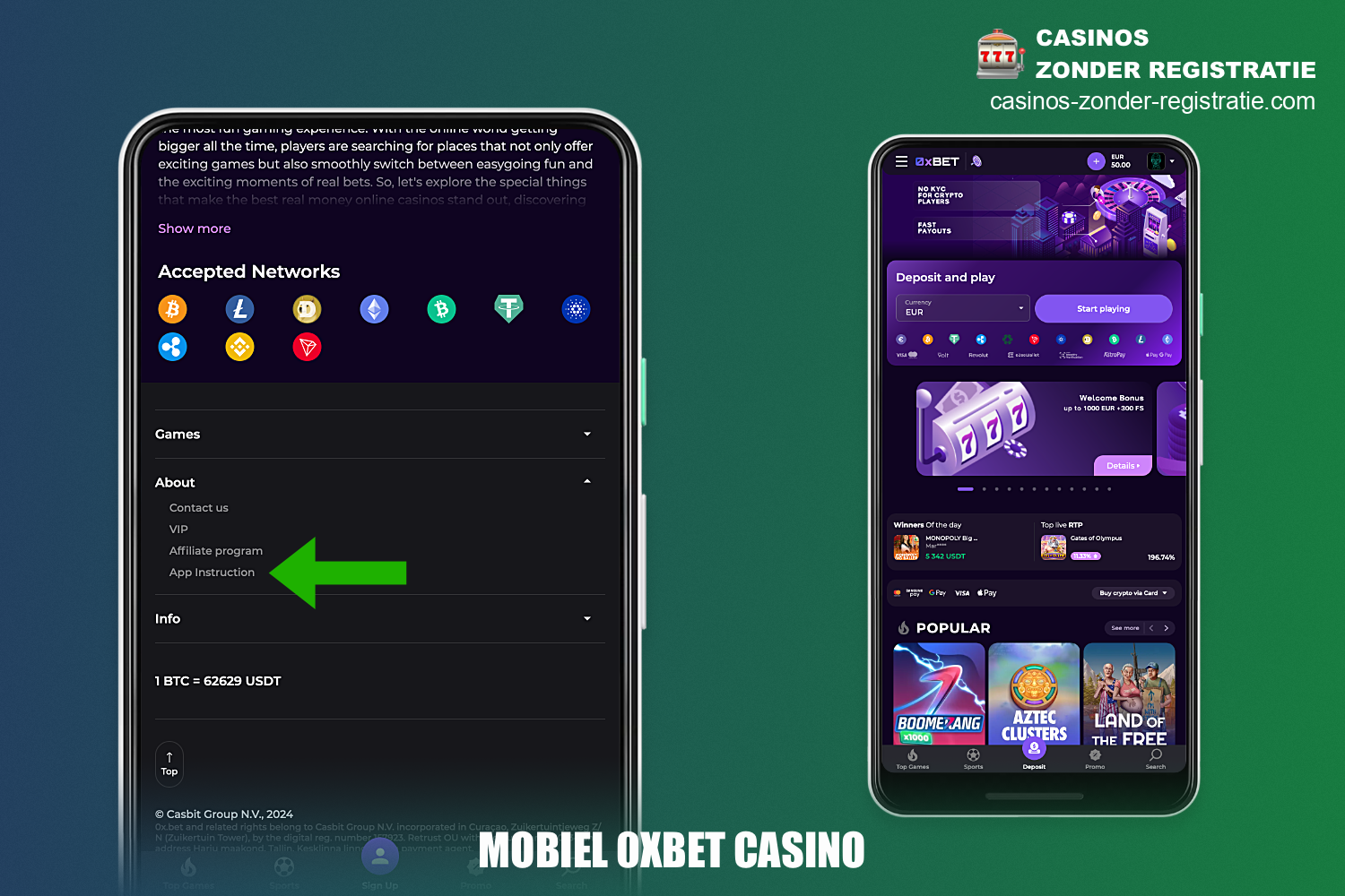 0xBet mobiel casino is een geweldige optie voor degenen die niet achter een computer zitten, maar in plaats daarvan hun smartphone gebruiken