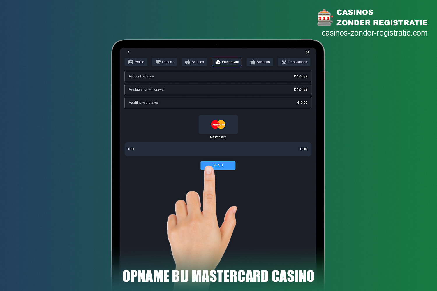 Om winsten uit online casino's op te nemen met Mastercard moeten gebruikers aan een paar eenvoudige voorwaarden voldoen