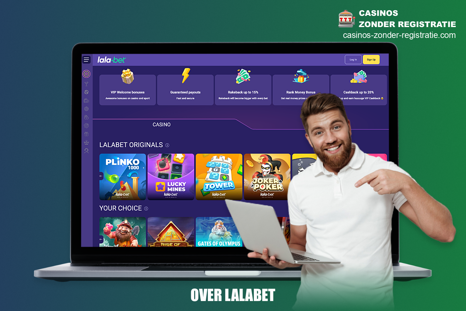 LalaBet online casino biedt haar gebruikers duizenden spannende spellen, royale bonussen en nog veel meer