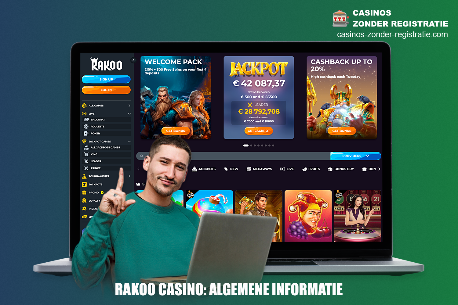 Ondanks het feit dat het online casino Rakoo relatief recent is geopend, heeft het een aantal voordelen waarvoor gebruikers en liefhebber van deze instelling zijn