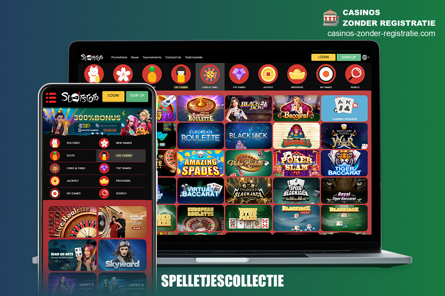 SlotsToto online casino is in wezen een grote verzameling spannende gokspellen, die zijn onderverdeeld in categorieën