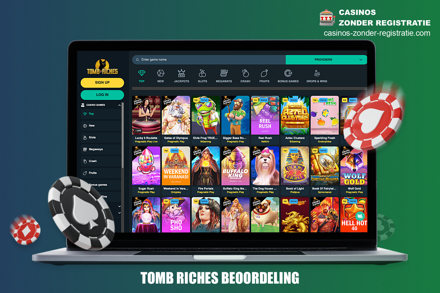 Tomb Riches online casino is een relatief jonge site die snel aan populariteit wint