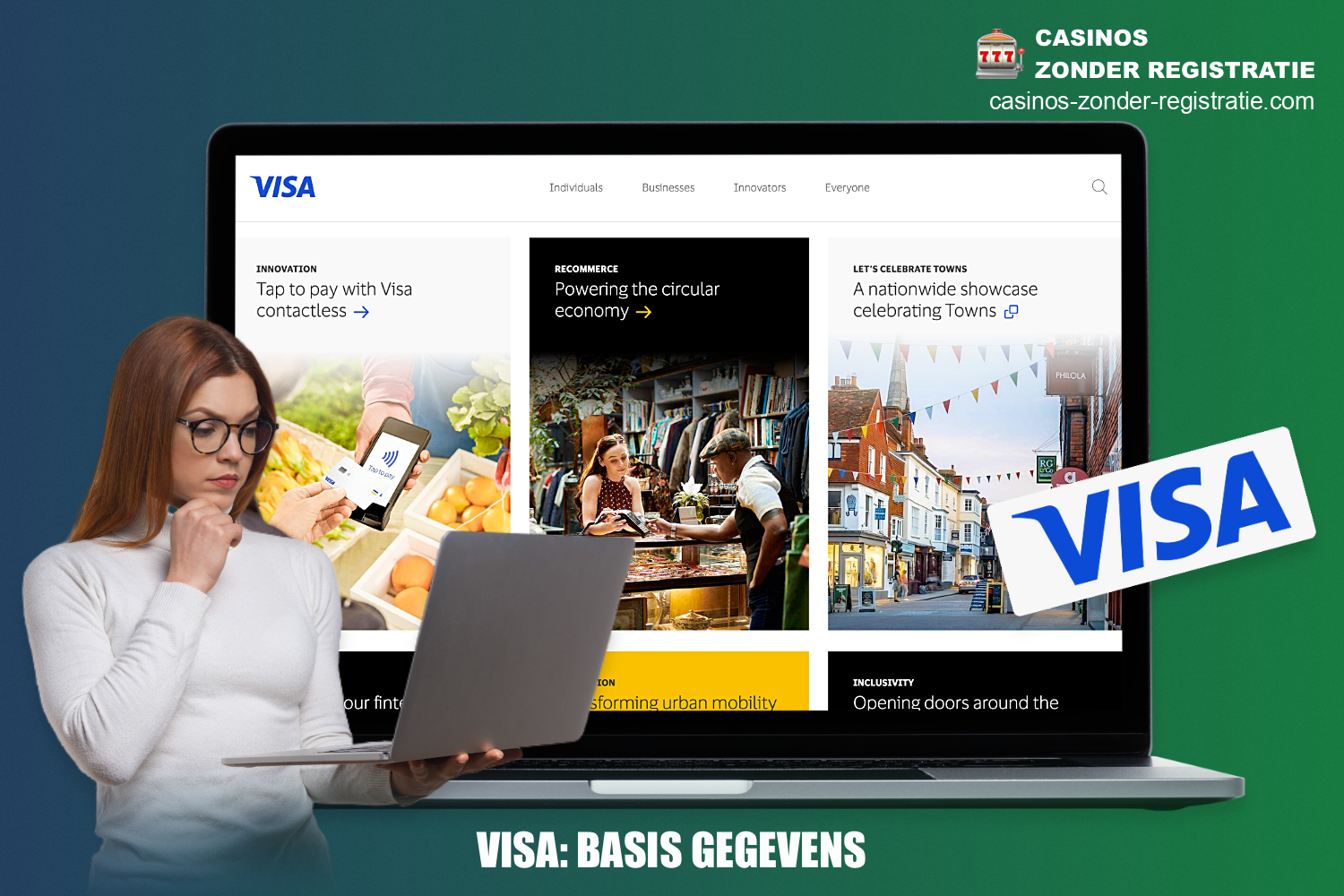 Visa is een wereldberoemd bedrijf dat bankkaarten van verschillende types aanbiedt die gebruikt kunnen worden om betalingen te doen bij online casino's