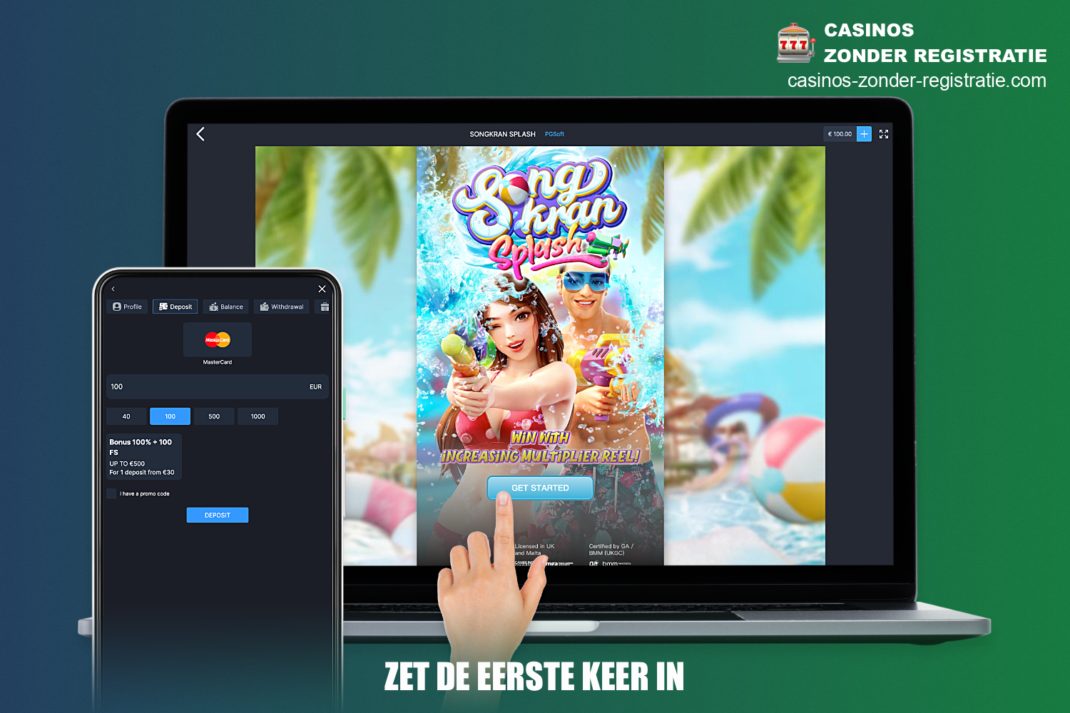 Om te beginnen met spelen bij MonixBet Casino moet je een paar eenvoudige stappen volgen