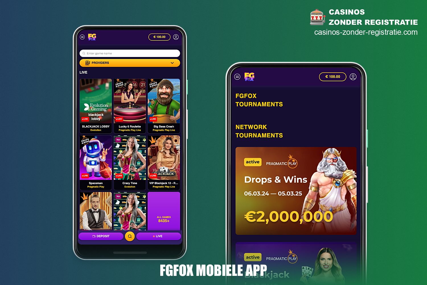 FGFox mobiel casino is beschikbaar op zowel Android- als iOS-apparaten